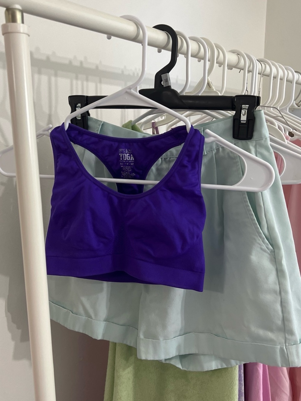 Victoria’s Secret PINK Seamless Purple Yoga Sports Bra - Comfortable Support